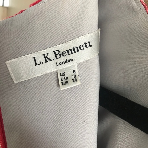 L.K. Bennett Wardour Lace Overlay Dress US 2/UK 6 - Picture 3 of 9